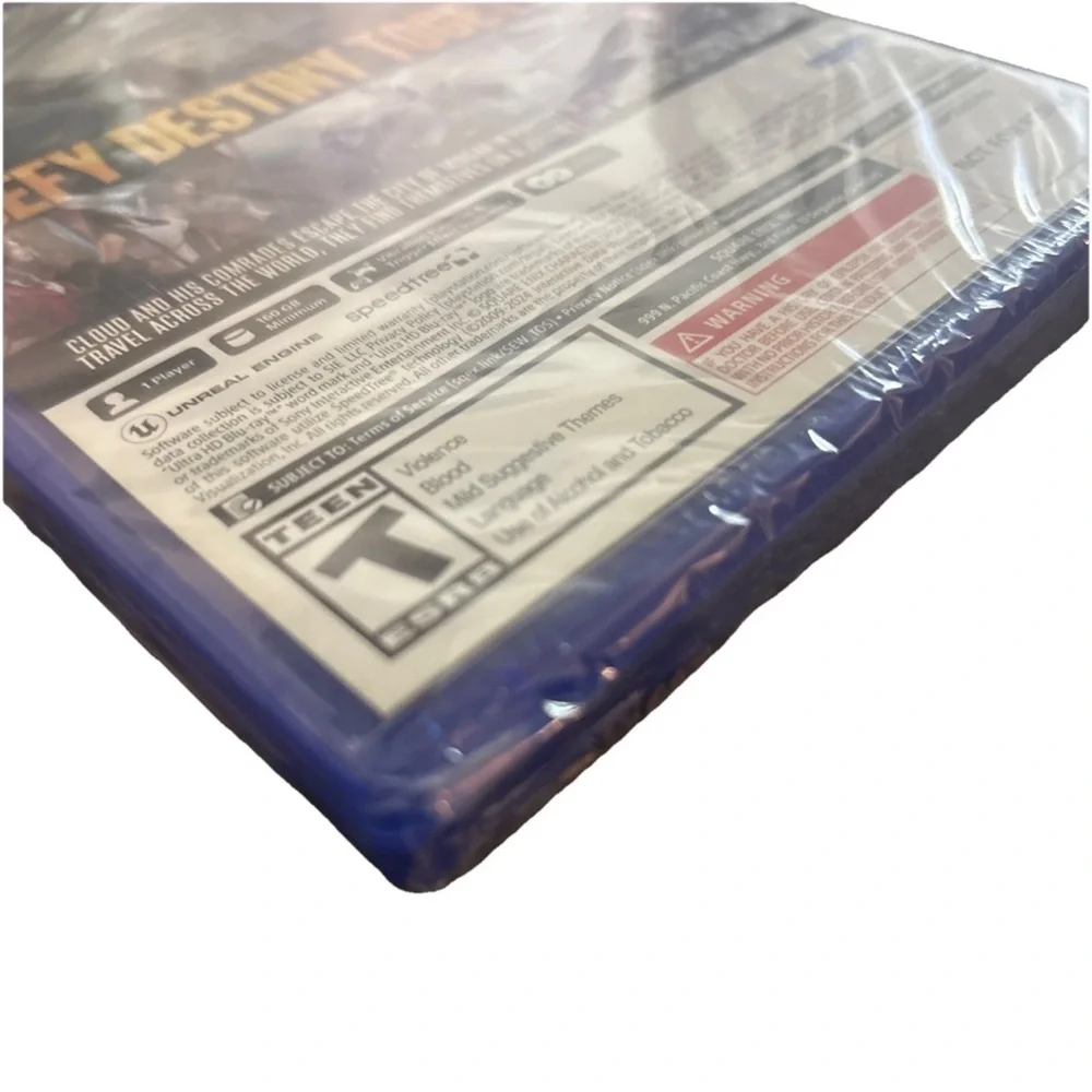 Final Fantasy VII 7 Rebirth Game & Rebirth Steelbook Case For Sony PS5 Sealed